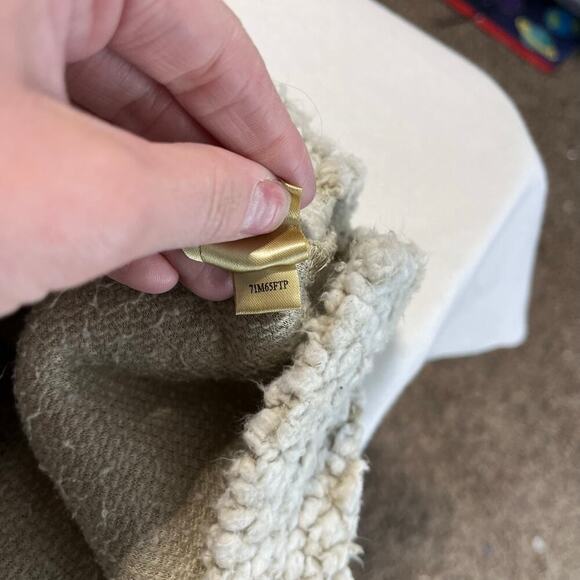 True Grit Gray Fleece quarter zip pullover jacket men's size small - Picture 3 of 8